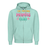 Seafoam the praying mamas club Zipper Hoodie - MaliasSmallBusiness