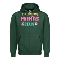 Sports Green the praying mamas club Zipper Hoodie - MaliasSmallBusiness