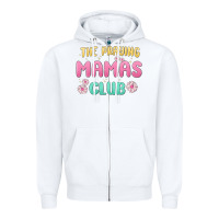 White the praying mamas club Zipper Hoodie - MaliasSmallBusiness