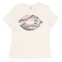 Bone baseball lips Ladies Tee - AdoDesignShop