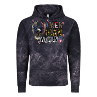 Cloud Black american woman Vintage Hoodie - CowhideDigitalArt