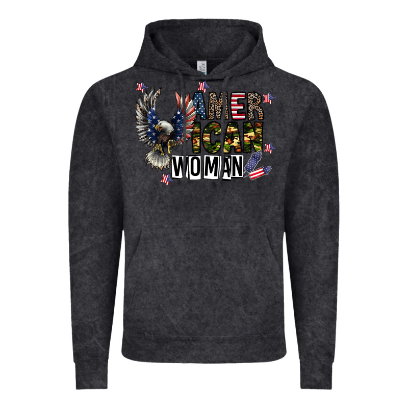 American Woman Vintage Hoodie by CowhideDigitalArt | Teevron