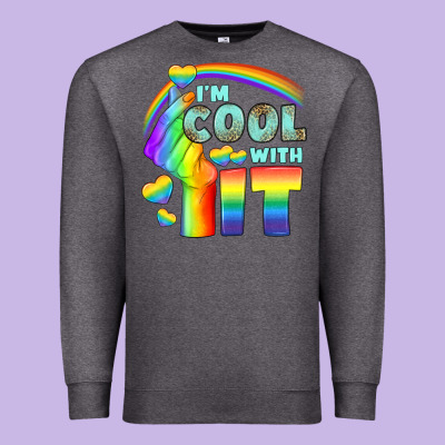 Lgbtq İ'm Cool With İt Premium Sweatshirt Designed By Bundleandbundleshop