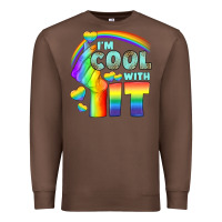 Chestnut Lgbtq İ'm Cool With İt Premium Sweatshirt - BundleAndBundleShop
