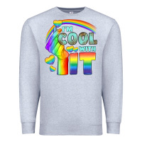 Heather Grey Lgbtq İ'm Cool With İt Premium Sweatshirt - BundleAndBundleShop