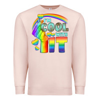 Pale Pink Lgbtq İ'm Cool With İt Premium Sweatshirt - BundleAndBundleShop