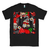 Black ladybug gnomes seamless pattern Classic Tee - BundleAndBundleShop
