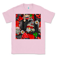 Bubblegum Pink ladybug gnomes seamless pattern Classic Tee - BundleAndBundleShop