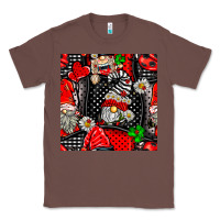Chestnut ladybug gnomes seamless pattern Classic Tee - BundleAndBundleShop