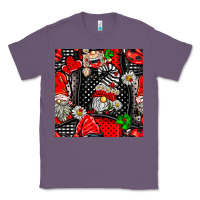 Lavender ladybug gnomes seamless pattern Classic Tee - BundleAndBundleShop