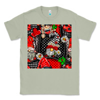 Matcha ladybug gnomes seamless pattern Classic Tee - BundleAndBundleShop