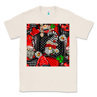 Natural ladybug gnomes seamless pattern Classic Tee - BundleAndBundleShop