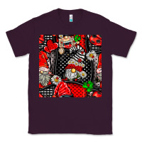 Plum ladybug gnomes seamless pattern Classic Tee - BundleAndBundleShop