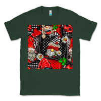 Sports Green ladybug gnomes seamless pattern Classic Tee - BundleAndBundleShop