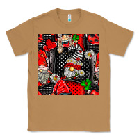 Toasted Coconut ladybug gnomes seamless pattern Classic Tee - BundleAndBundleShop