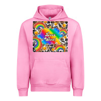 Fuchsia Pink love wins Urban Hoodie - TumblerDesignByShophia