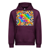 Mauve Wine love wins Urban Hoodie - TumblerDesignByShophia