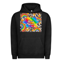 Pigment Black love wins Urban Hoodie - TumblerDesignByShophia