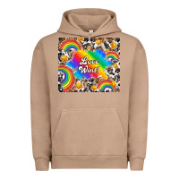Pigment Burro love wins Urban Hoodie - TumblerDesignByShophia
