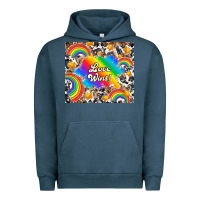 Pigment Midnight Navy love wins Urban Hoodie - TumblerDesignByShophia