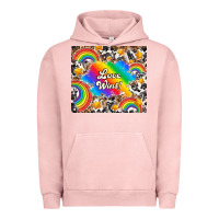 Pigment Salmon love wins Urban Hoodie - TumblerDesignByShophia