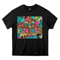 Black pet groomer Heavy Core Tee - RanaPortraitStore