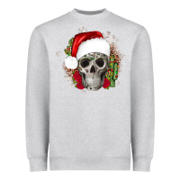 Heather Grey skull Christmas cactus Heavyweight Sweatshirt - JahusDesignShop