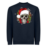 Navy skull Christmas cactus Heavyweight Sweatshirt - JahusDesignShop