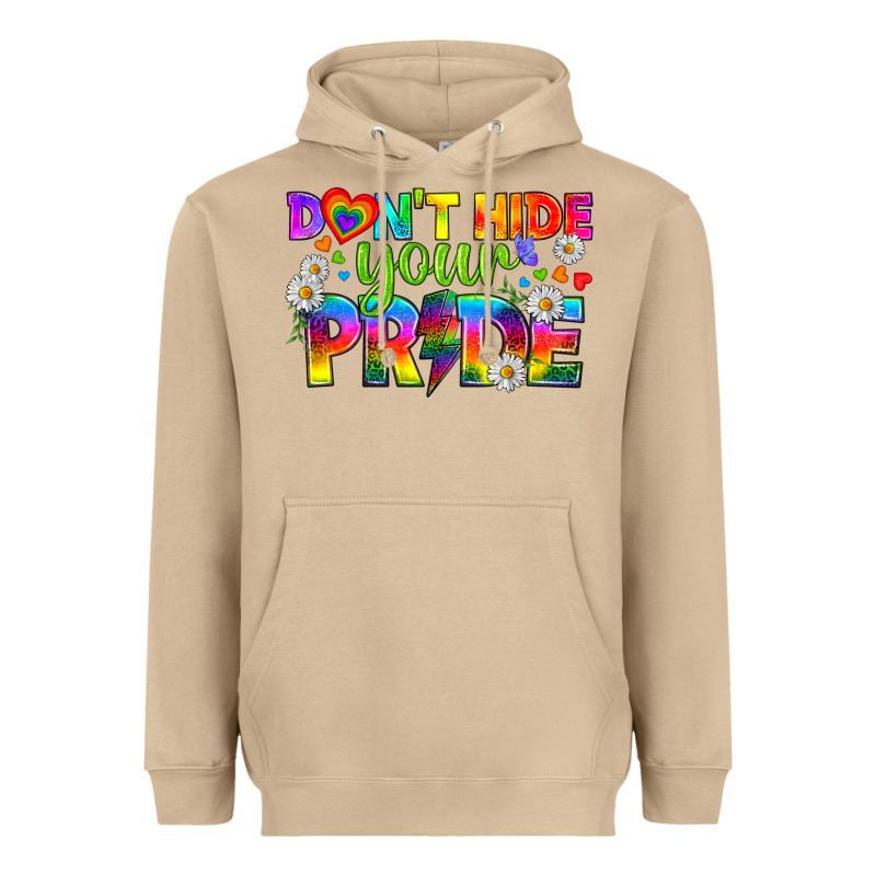 Lgbtq+ Don't Hide Your Pride Heavyweight Hoodie by BundleAndBundleShop | Teevron
