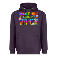 Plum LGBTQ+ Don't Hide Your Pride Heavyweight Hoodie - BundleAndBundleShop