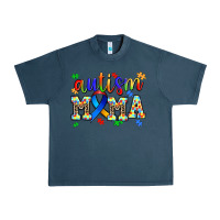 Midnight Navy autism mama Urban Heavy Tee - AdoDesignShop