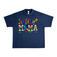 Navy autism mama Urban Heavy Tee - AdoDesignShop