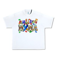 White autism mama Urban Heavy Tee - AdoDesignShop