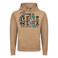 Vintage Coffee being a gigi makes my life complate Vintage Hoodie - CowhideDigitalArt