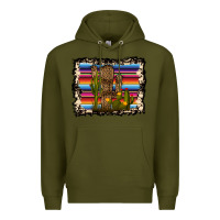 Army Green Serape Cactus Premium Hoodie - Bettercallsaul