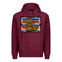 Burgundy Serape Cactus Premium Hoodie - Bettercallsaul