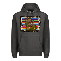 Charcoal Heather Serape Cactus Premium Hoodie - Bettercallsaul