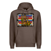 Coffee Serape Cactus Premium Hoodie - Bettercallsaul