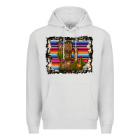 Dove Grey Serape Cactus Premium Hoodie - Bettercallsaul
