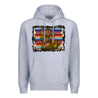 Heather Grey Serape Cactus Premium Hoodie - Bettercallsaul