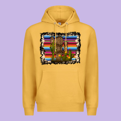 Serape Cactus Premium Hoodie Designed By Bettercallsaul
