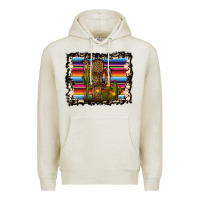 Oatmeal Heather Serape Cactus Premium Hoodie - Bettercallsaul