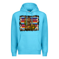 Ocean Blue Serape Cactus Premium Hoodie - Bettercallsaul