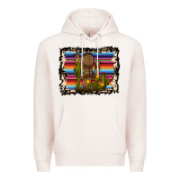 Pale Pink Serape Cactus Premium Hoodie - Bettercallsaul