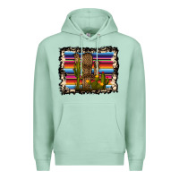 Seafoam Serape Cactus Premium Hoodie - Bettercallsaul