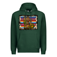 Sports Green Serape Cactus Premium Hoodie - Bettercallsaul