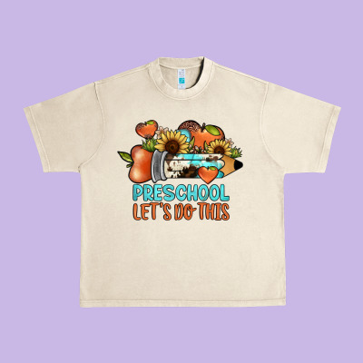 Preschool Let's Do This Urban Heavy Tee Designed By Jahusdesignshop
