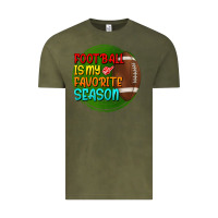 Vintage Olive football is my favorite season Vintage Tee - BundleAndBundleShop