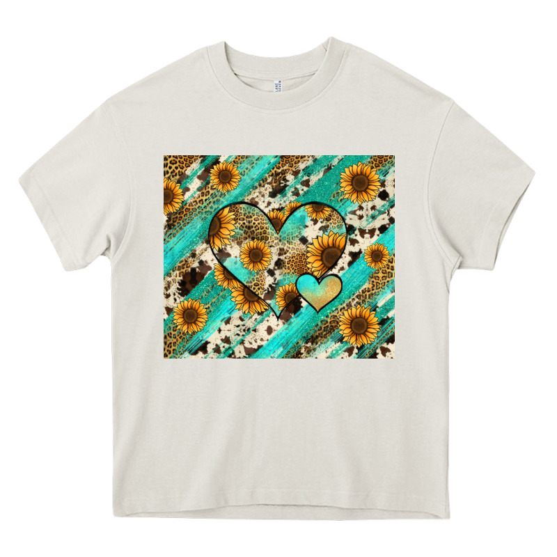 Leopard Sunflower Hearts Heavy Core Tee by RanaPortraitStore | Teevron