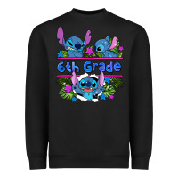 Black preview flower stitch 6 th grade Heavyweight Sweatshirt - AdoDesignShop